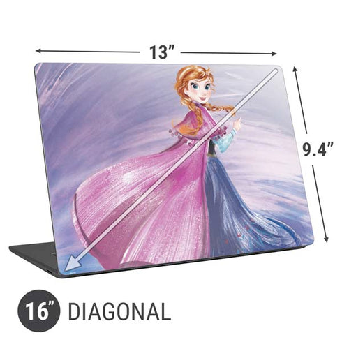 Disney Frozen Anna Sketch Art Universal Laptop 16in (13 x 9.4in) Skin